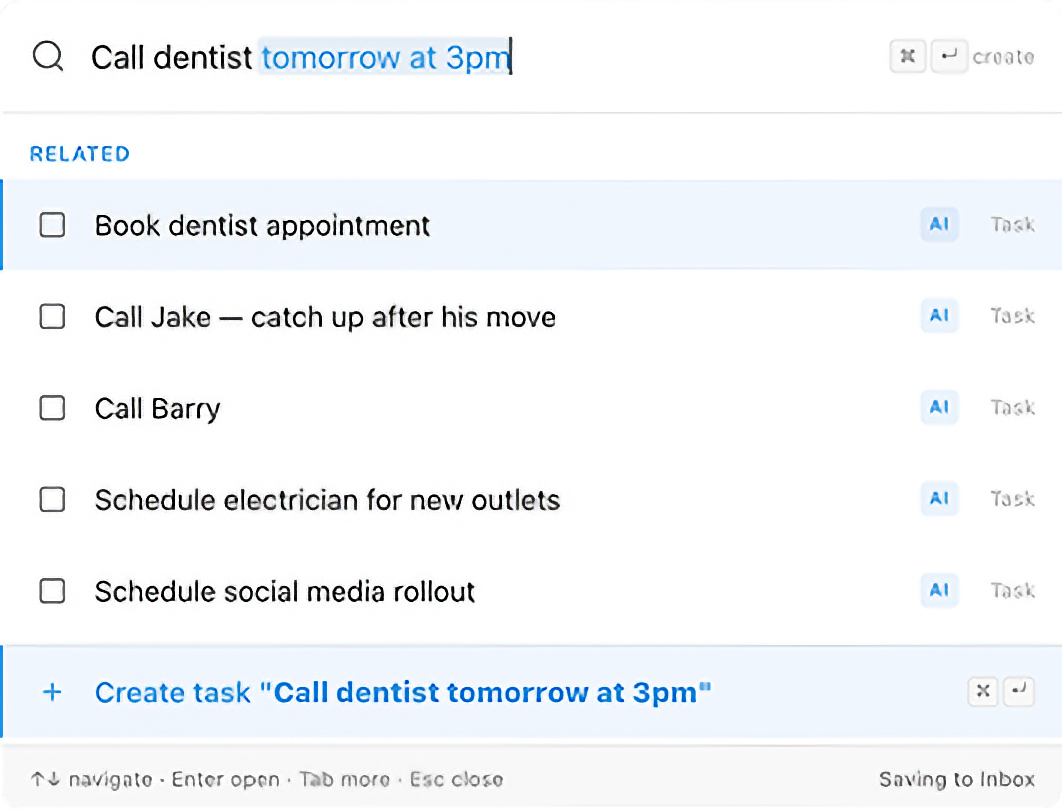 Cadeo natural language task input parsing 'Call dentist tomorrow at 3pm'